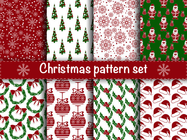 无缝的圣诞模式图片 无缝的圣诞模式图片下载