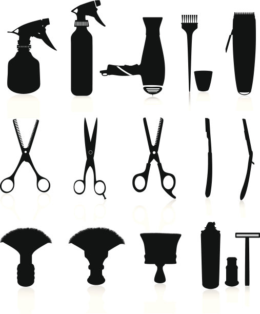 头发工具轮廓图片 头发工具轮廓图片下载