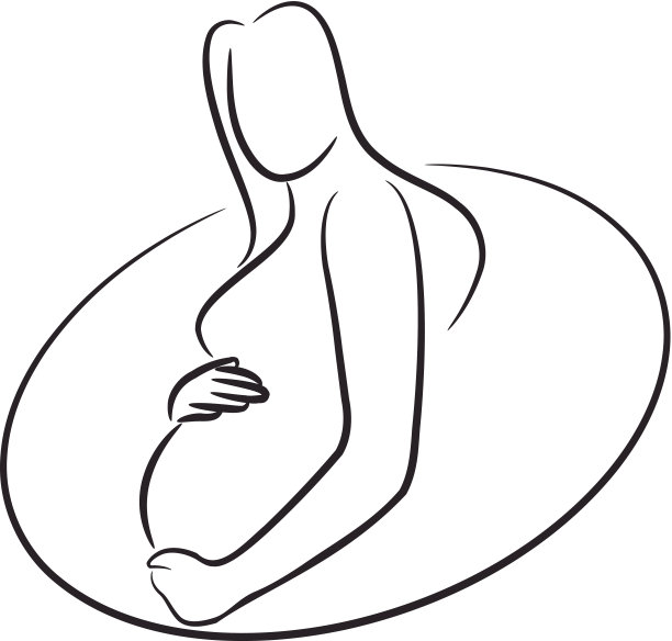 一个孕妇的标记式插图图片 一个孕妇的标记式插图图片下载
