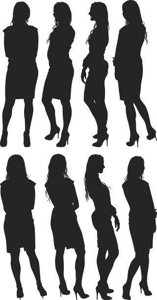 女人站在各种各样的观点图片 女人站在各种各样的观点图片下载