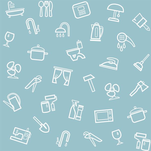 家居用品、家居、背景、无缝、蓝灰色。图片 家居用品、家居、背景、无缝、蓝灰色。图片下载