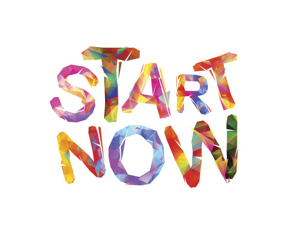 现在就开始。题字动机为三角形字母。图片 现在就开始。题字动机为三角形字母。图片下载