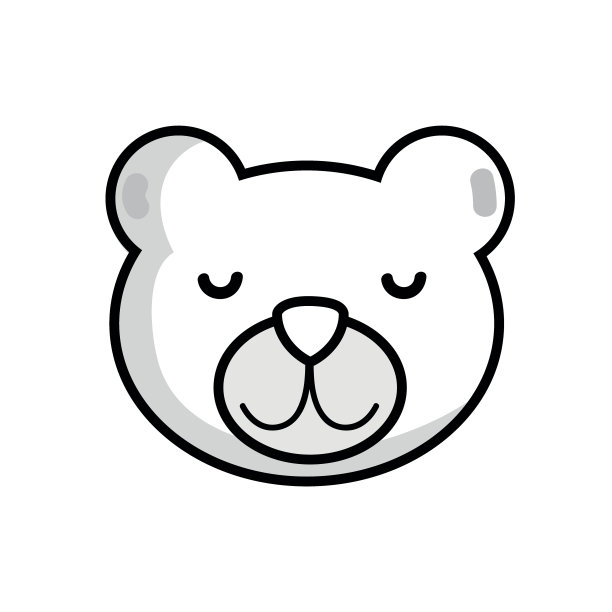 线可爱的泰迪熊头设计图片 线可爱的泰迪熊头设计图片下载