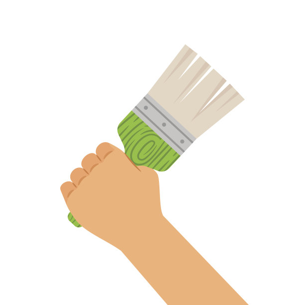 手用刷子隔离白色图片 手用刷子隔离白色图片下载