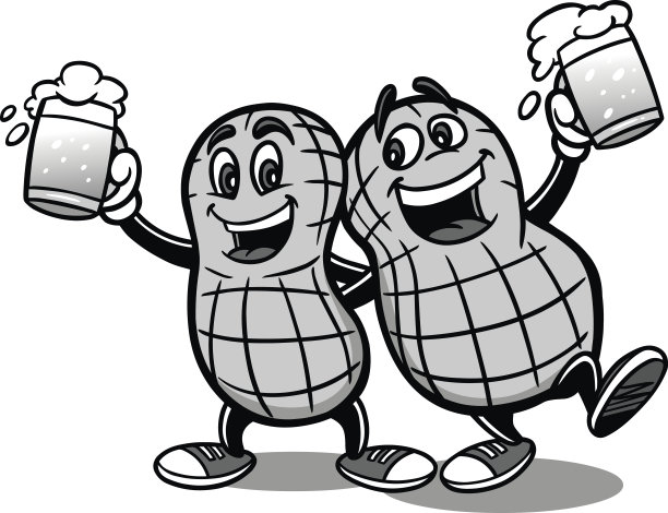 啤酒坚果插图图片 啤酒坚果插图图片下载