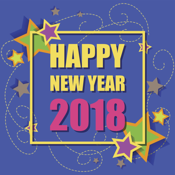 2018年新年快乐时尚和极简主义的卡片或背景。图片 2018年新年快乐时尚和极简主义的卡片或背景。图片下载