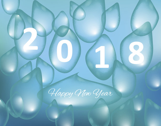 圣诞快乐,2018年新年快乐,节日背景有水滴。圣诞贺卡图片 圣诞快乐,2018年新年快乐,节日背景有水滴。圣诞贺卡图片下载