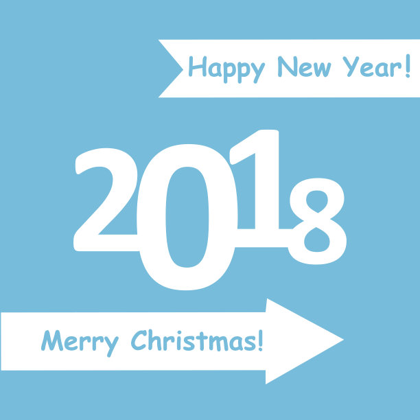 创意2018快乐新年设计。带有阴影的平面设计。大纲图片 创意2018快乐新年设计。带有阴影的平面设计。大纲图片下载