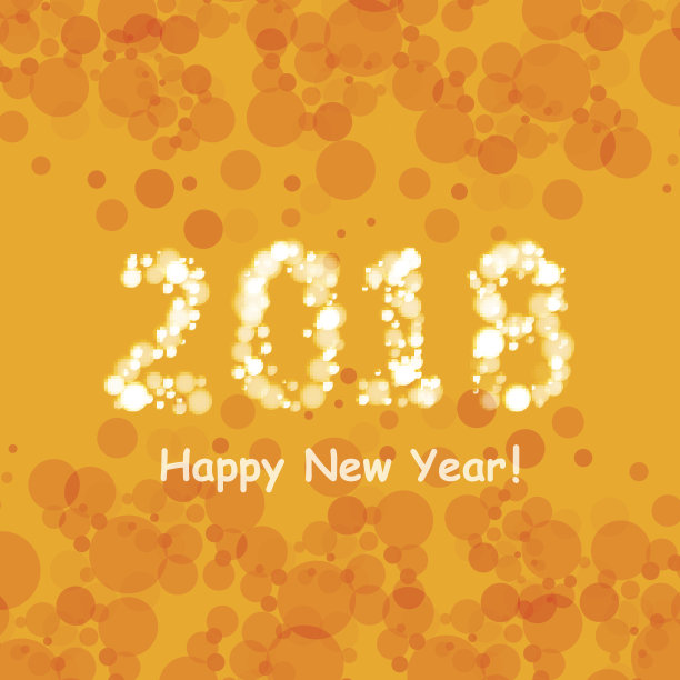 新年快乐,以散景和镜头光晕图案为背景,夏日橙色图片 新年快乐,以散景和镜头光晕图案为背景,夏日橙色图片下载