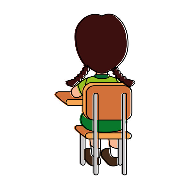 小学生坐在学校的椅子上图片 小学生坐在学校的椅子上图片下载