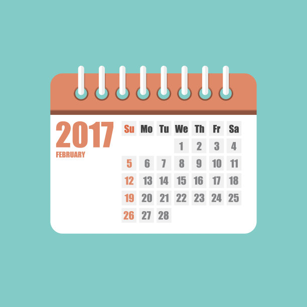 2017年日历设定。矢量图图片 2017年日历设定。矢量图图片下载