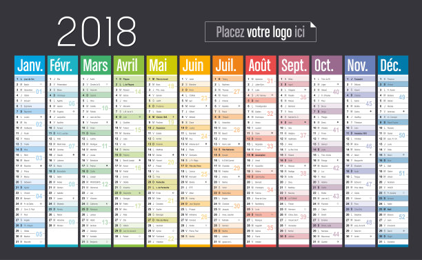 2018年法国日历图片 2018年法国日历图片下载