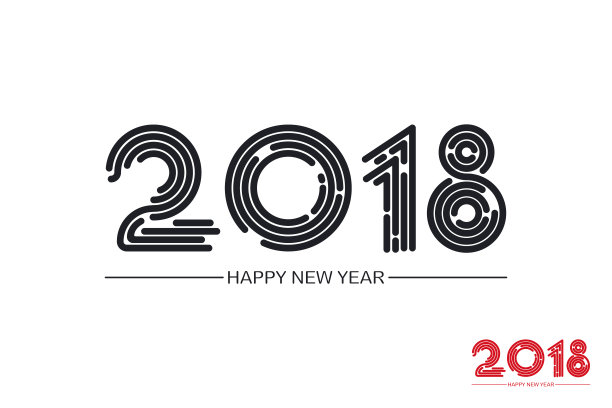 恭贺2018年新年贺卡。图片 恭贺2018年新年贺卡。图片下载