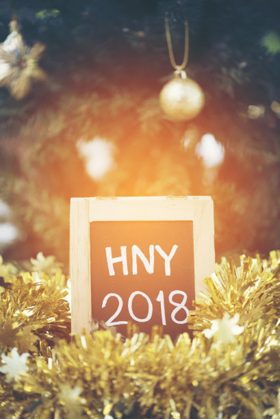 庆祝2018年新年的照片。图片 庆祝2018年新年的照片。图片下载