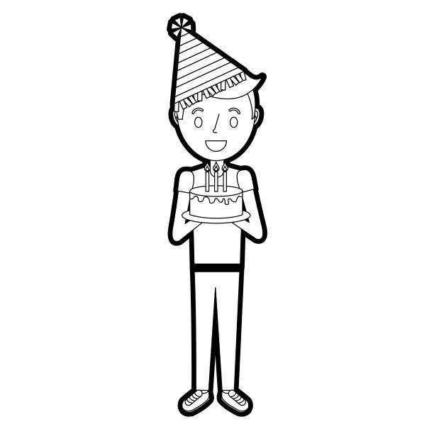 小男孩拿着插着蜡烛的生日蛋糕图片 小男孩拿着插着蜡烛的生日蛋糕图片下载