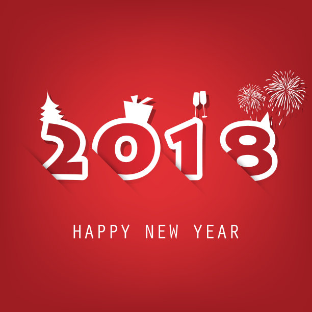 新年贺卡背景- 2018图片 新年贺卡背景- 2018图片下载