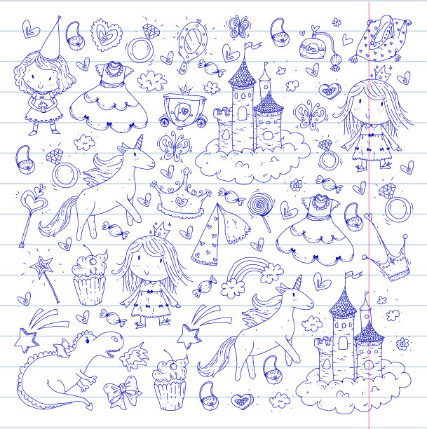 可爱的公主图标设置与独角兽,龙女孩墙纸宝宝送礼会邀请幼儿园,幼儿园,幼儿园,生日,学校派对图片 可爱的公主图标设置与独角兽,龙女孩墙纸宝宝送礼会邀请幼儿园,幼儿园,幼儿园,生日,学校派对图片下载