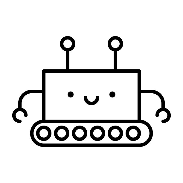 卡通机器人孤立在白色背景图片 卡通机器人孤立在白色背景图片下载