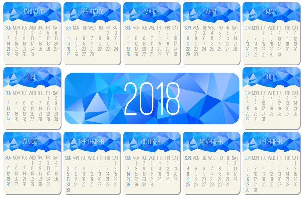 2018年月历图片 2018年月历图片下载