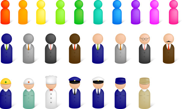 工人象形图图标集图片 工人象形图图标集图片下载