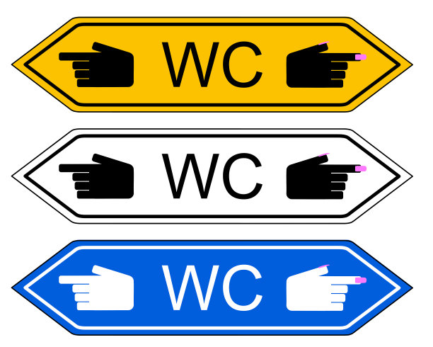 指路标志WC图片 指路标志WC图片下载