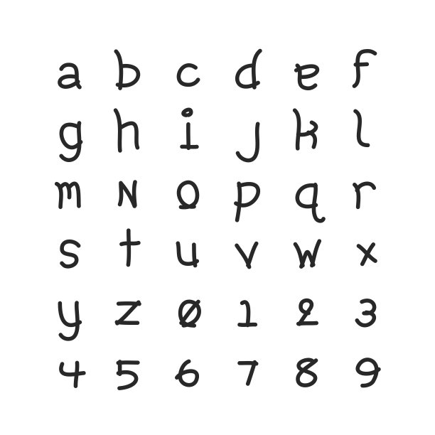 小写字母-手绘系列图片 小写字母-手绘系列图片下载