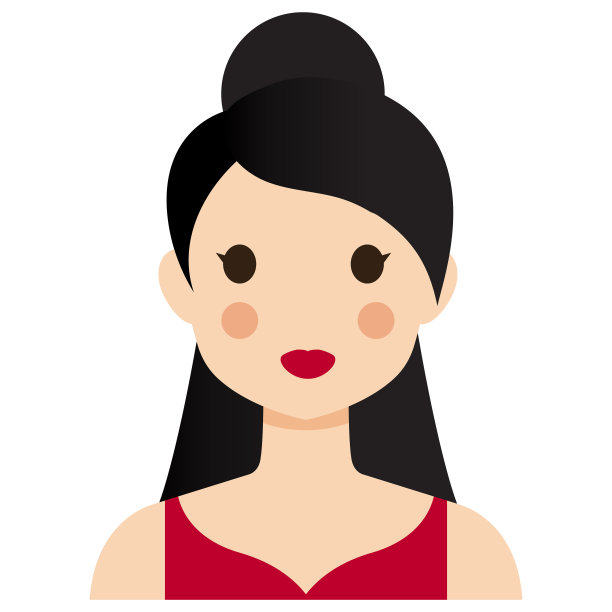 用户Avatar-Woman。一个穿着红裙子,黑头发的漂亮女人。图片 用户Avatar-Woman。一个穿着红裙子,黑头发的漂亮女人。图片下载