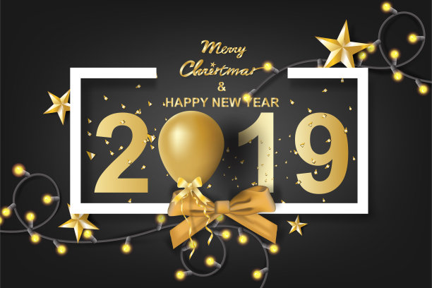 圣诞快乐和新年快乐2019纸艺术与黑色色调的背景矢量设计贺卡,传单,邀请,海报,小册子,横幅,日历,礼物图片 圣诞快乐和新年快乐2019纸艺术与黑色色调的背景矢量设计贺卡,传单,邀请,海报,小册子,横幅,日历,礼物图片下载