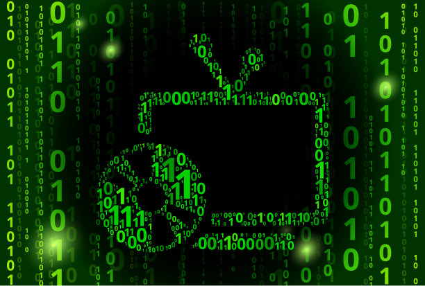 电视和磁盘二进制码矢量模式背景图片 电视和磁盘二进制码矢量模式背景图片下载