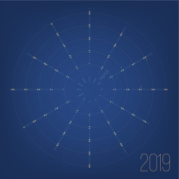 循环日历2019年。最小的日期的海报图片 循环日历2019年。最小的日期的海报图片下载