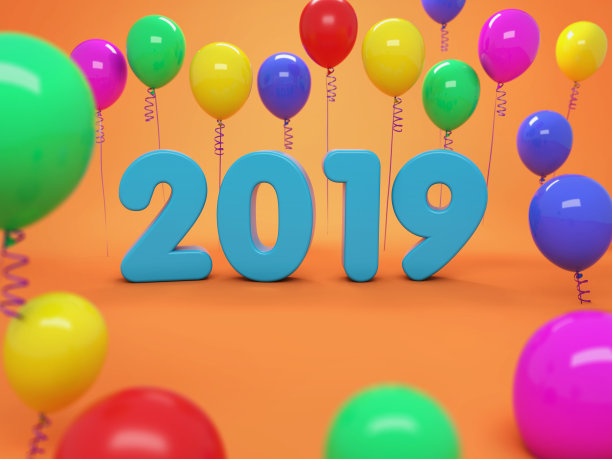 2019新年气球创意设计概念图片 2019新年气球创意设计概念图片下载