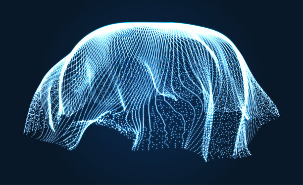 动态粒子数组。3D技术风格。抽象的背景。矢量插图。图片 动态粒子数组。3D技术风格。抽象的背景。矢量插图。图片下载
