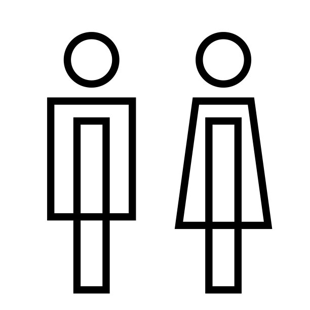男女厕所标志图片 男女厕所标志图片下载