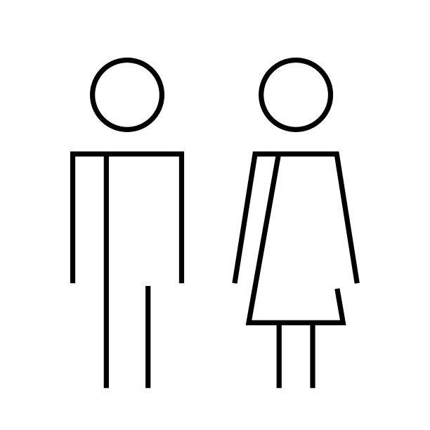 男女厕所标志图片 男女厕所标志图片下载