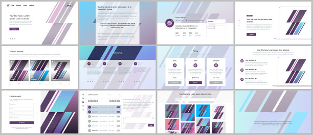 一套矢量模板的网站设计,最小的演示,投资组合。UI,用户体验,GUI。设计标题,仪表盘,联系表格,功能页,定价,奖状,电子商务页,博客等。图片 一套矢量模板的网站设计,最小的演示,投资组合。UI,用户体验,GUI。设计标题,仪表盘,联系表格,功能页,定价,奖状,电子商务页,博客等。图片下载