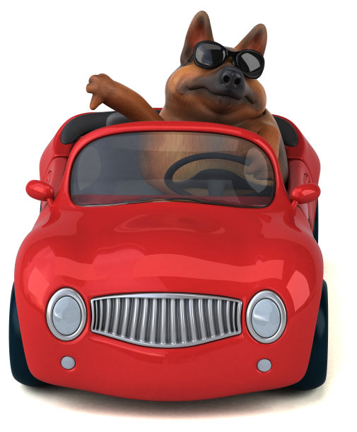 德国牧羊犬- 3D插图图片 德国牧羊犬- 3D插图图片下载
