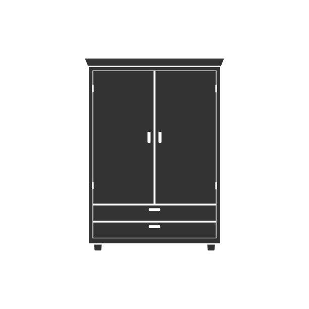 衣橱图标孤立的背景。天然木制家具。房间内部元素橱柜创造公寓设计图片 衣橱图标孤立的背景。天然木制家具。房间内部元素橱柜创造公寓设计图片下载