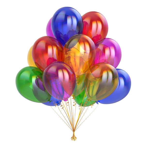 生日气球束多色图片 生日气球束多色图片下载