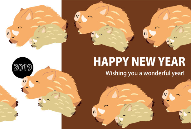 新年贺卡Pop boar 1图片 新年贺卡Pop boar 1图片下载