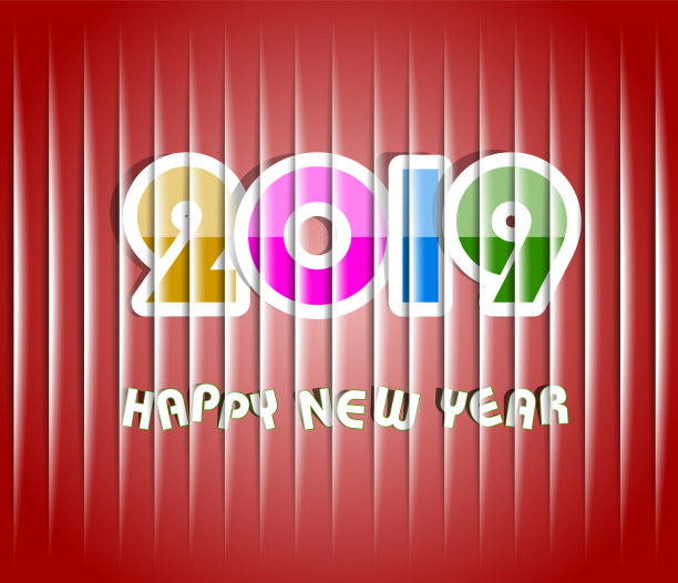 2019年新年快乐贺卡。矢量设计模板。图片 2019年新年快乐贺卡。矢量设计模板。图片下载