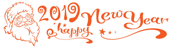 2019新年快乐。有圣诞老人的圣诞卡。矢量图图片 2019新年快乐。有圣诞老人的圣诞卡。矢量图图片下载