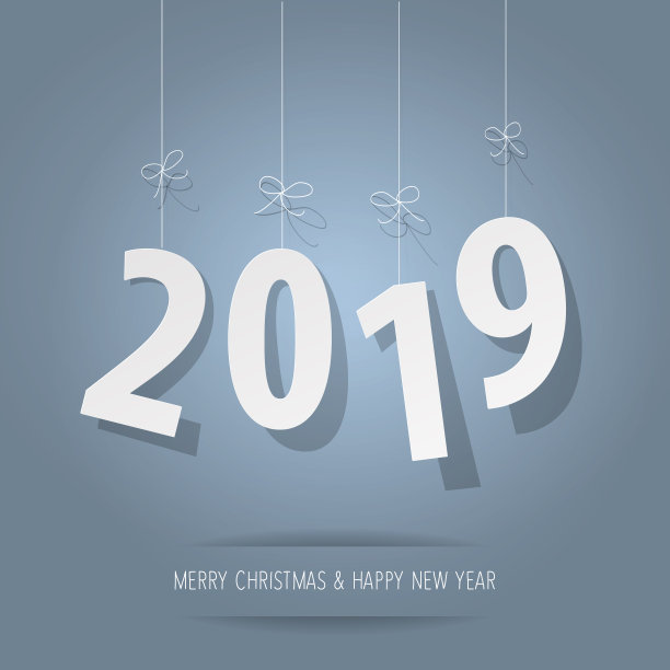 纸2019数字在浅蓝色的散景背景。图片 纸2019数字在浅蓝色的散景背景。图片下载