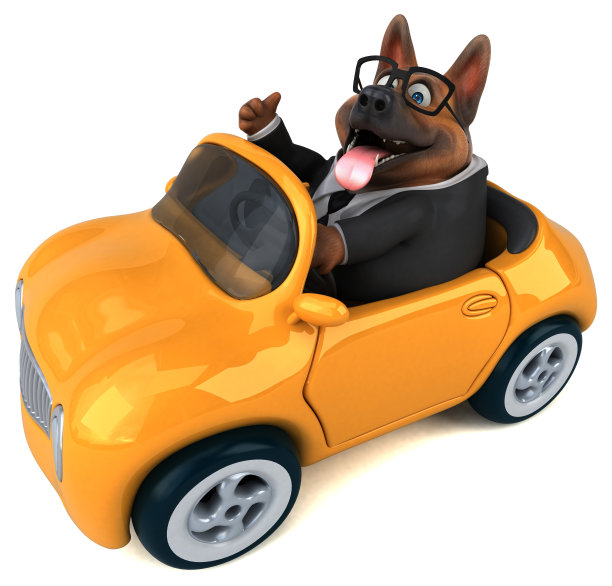 德国牧羊犬- 3D插图图片 德国牧羊犬- 3D插图图片下载