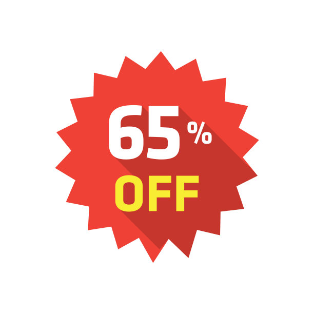 65%的折扣标签图片 65%的折扣标签图片下载