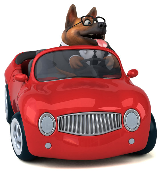 德国牧羊犬- 3D插图图片 德国牧羊犬- 3D插图图片下载