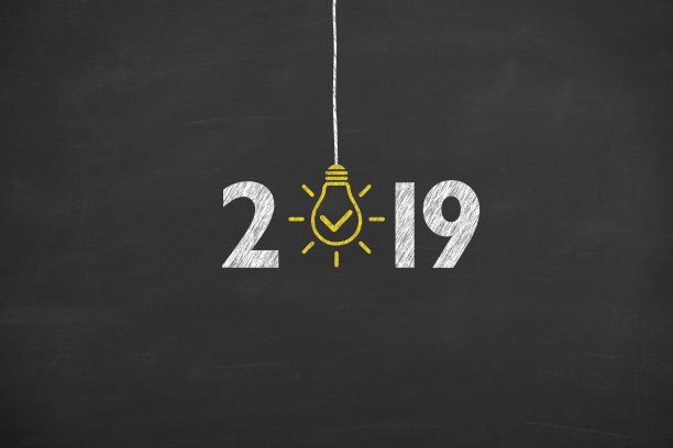 新年2019概念黑板上的概念图片 新年2019概念黑板上的概念图片下载
