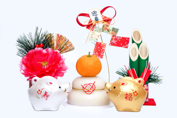 日本新年野猪反对。图片 日本新年野猪反对。图片下载