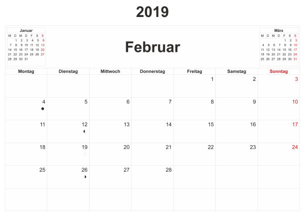 2019年德国白底月历。图片 2019年德国白底月历。图片下载