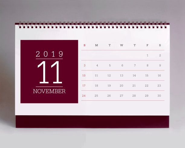 简单的台历2019 - 11月图片 简单的台历2019 - 11月图片下载