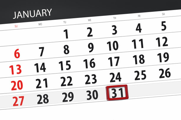2019年1月的日历计划,截止日期,31日,周四图片 2019年1月的日历计划,截止日期,31日,周四图片下载